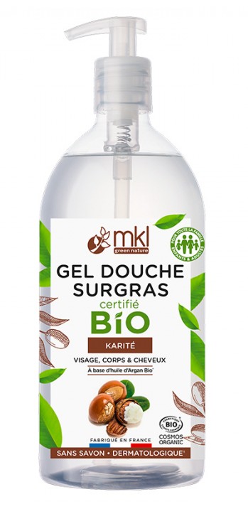 MKL Gel Douche Surgras Certifié Bio Karité 1L